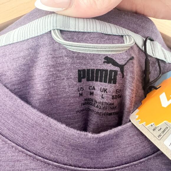 NEW Puma CLOUDSPUN Crewneck Pullover Sweater Men Medium UMHB Merch Purple - Picture 5 of 7